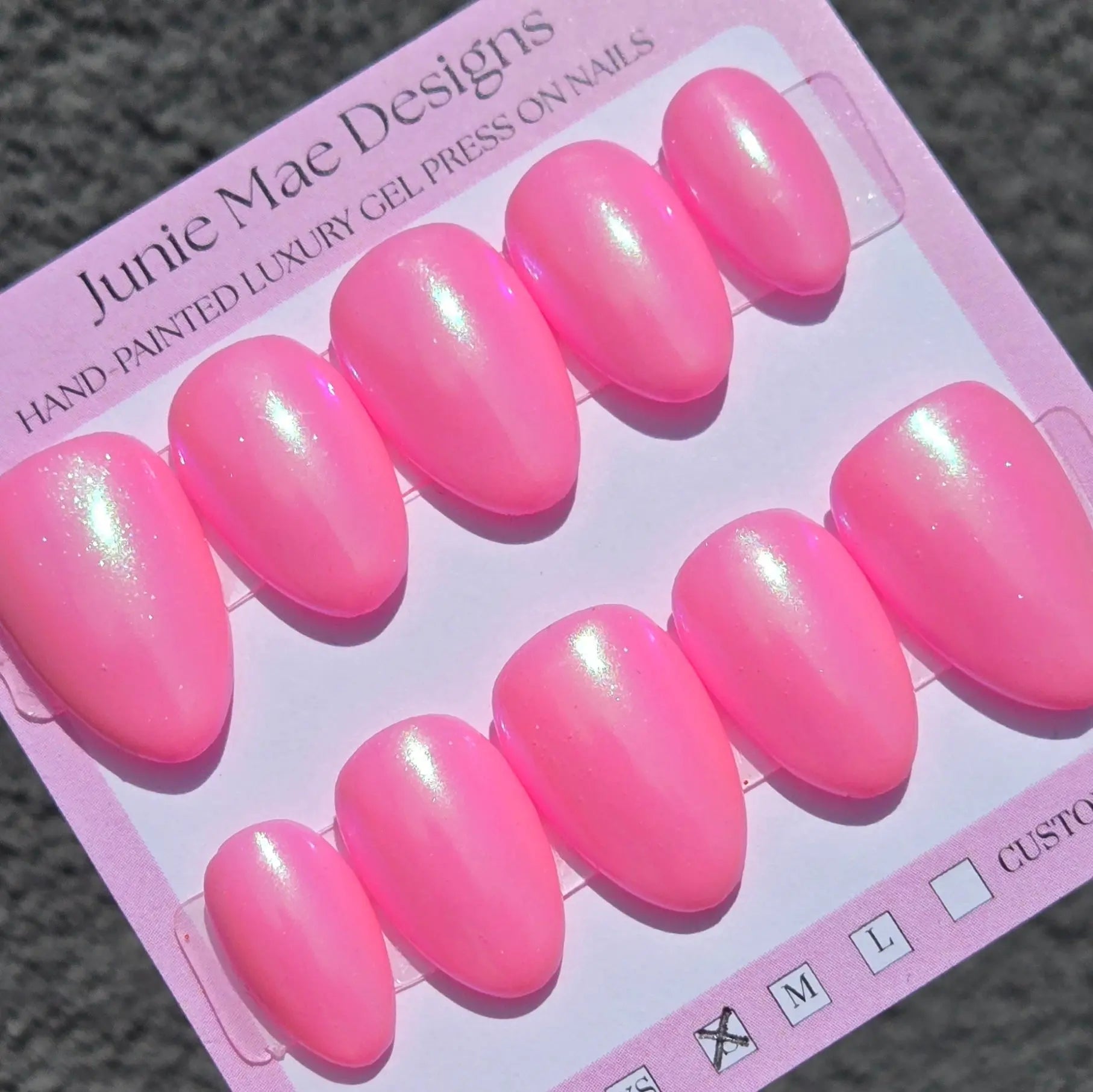 Chrome and Cat Eye Press on Nails - Junie Mae Designs