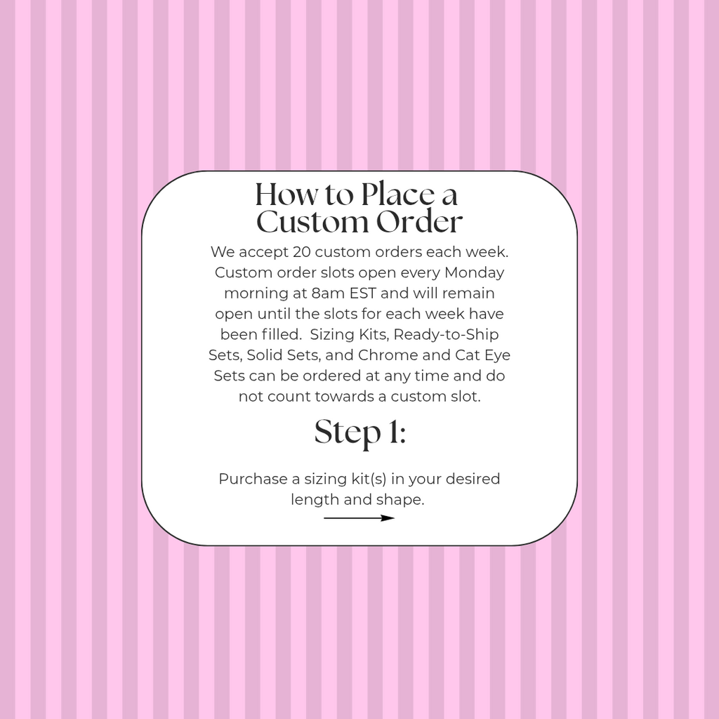 Custom Press on Nails Tiers 1-5