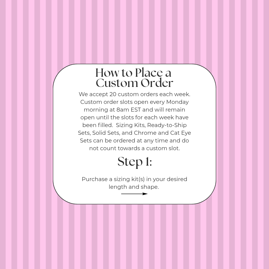 Custom Press on Nails Tiers 1-5