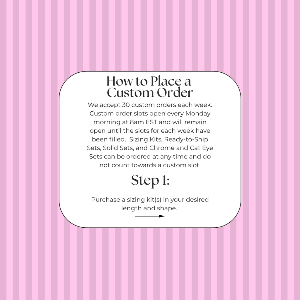 Press on Nail Sizing Kits