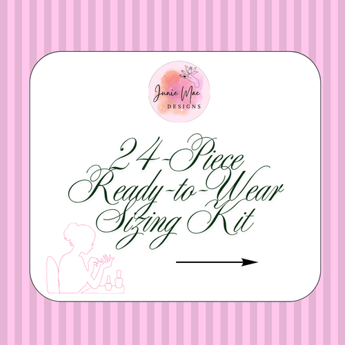 Custom Ready to Wear Press on Nail Sizing Kit - Junie Mae Designs
