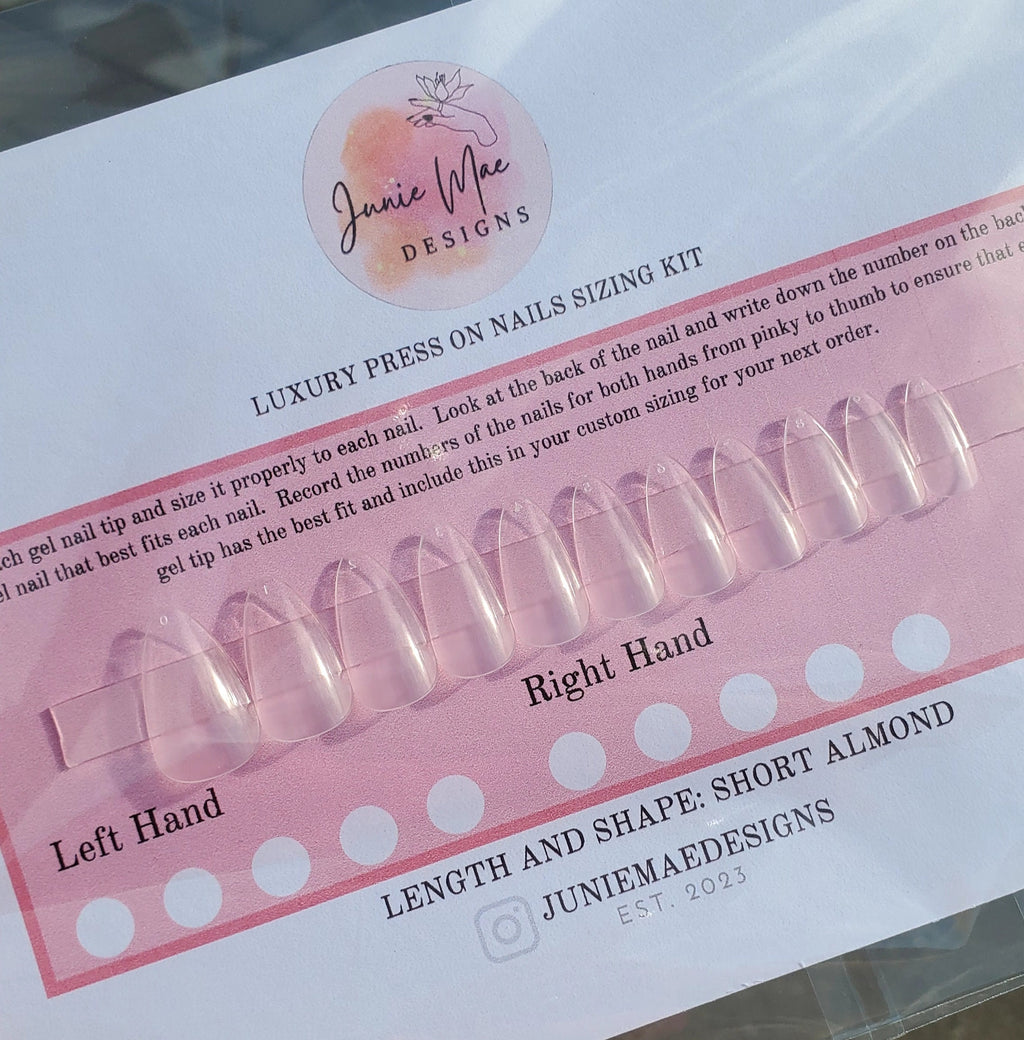 Press on Nail Sizing Kits