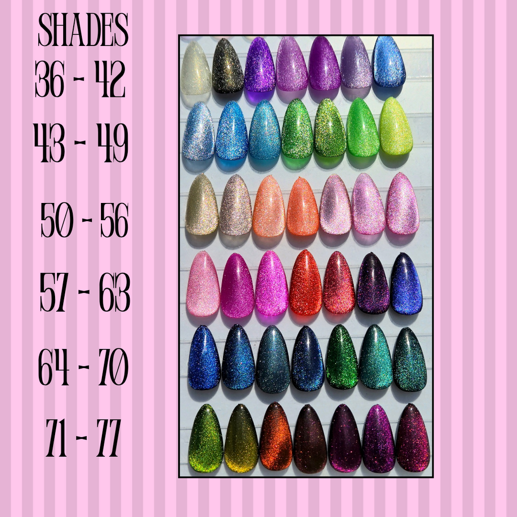 Custom Chrome and Cat Eye Press on Nails - The 3 Piece Bundle