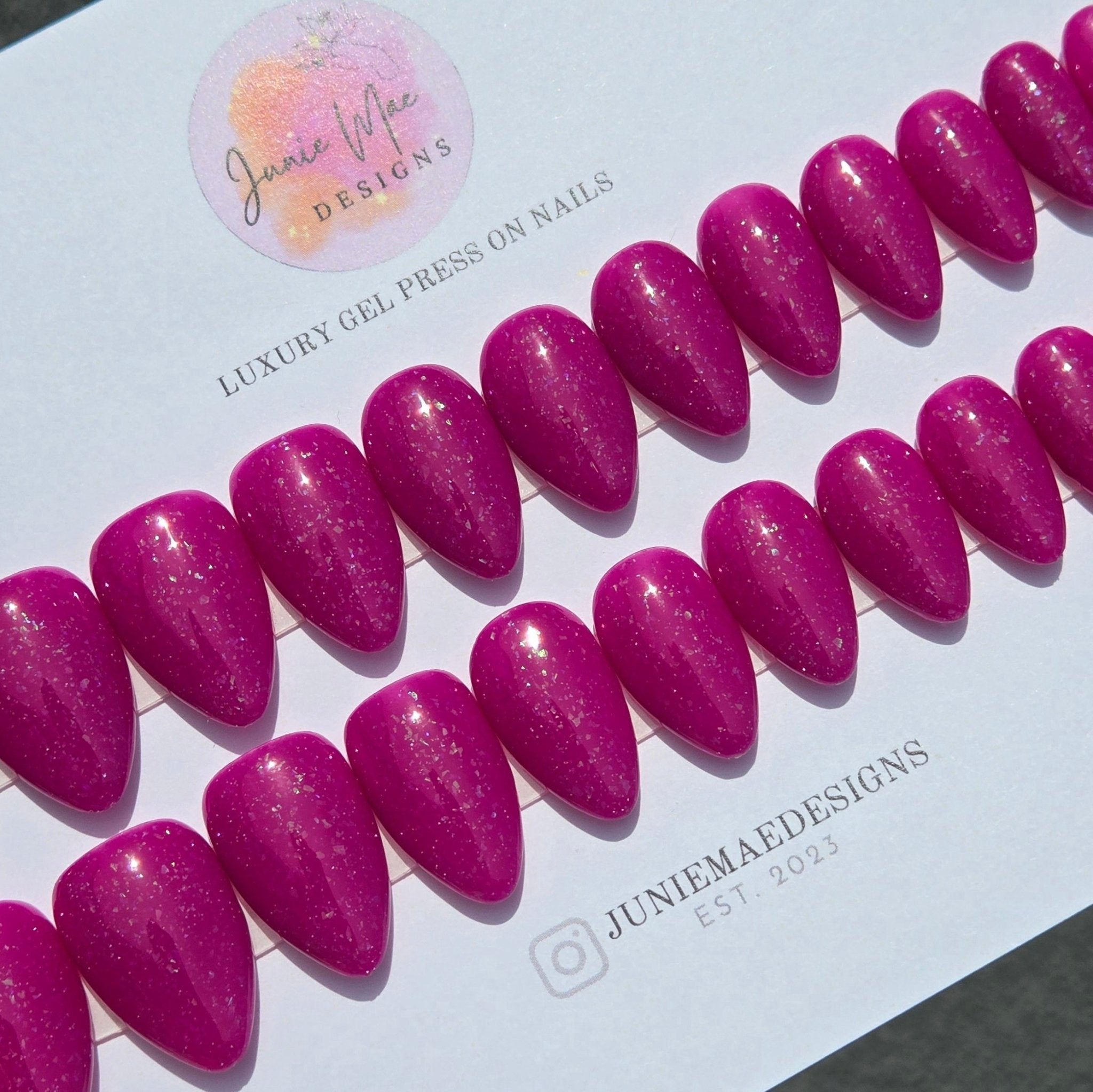 Custom Ready to Wear Press on Nail Sizing Kit - Junie Mae Designs
