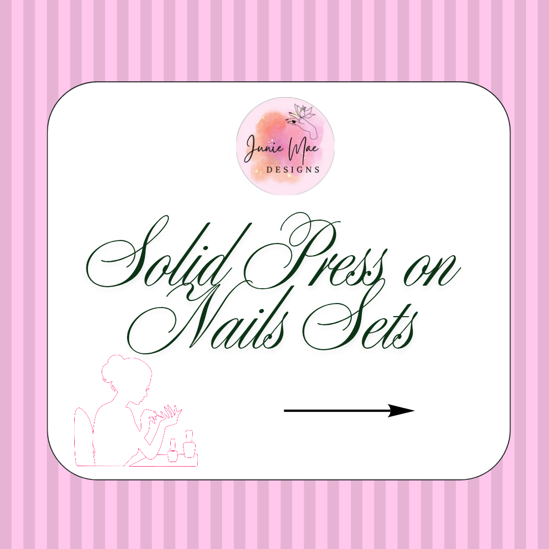 Custom Solid Press on Nails